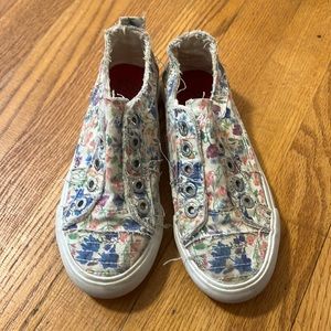 Blowfish Malibu kids floral print slide ons size 2.5 girls